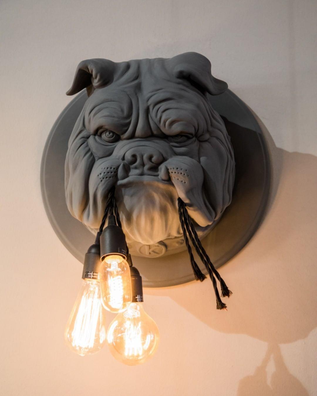 Amsterdam Wall Lamp - Indoor LED Bulldog Sconce Light
