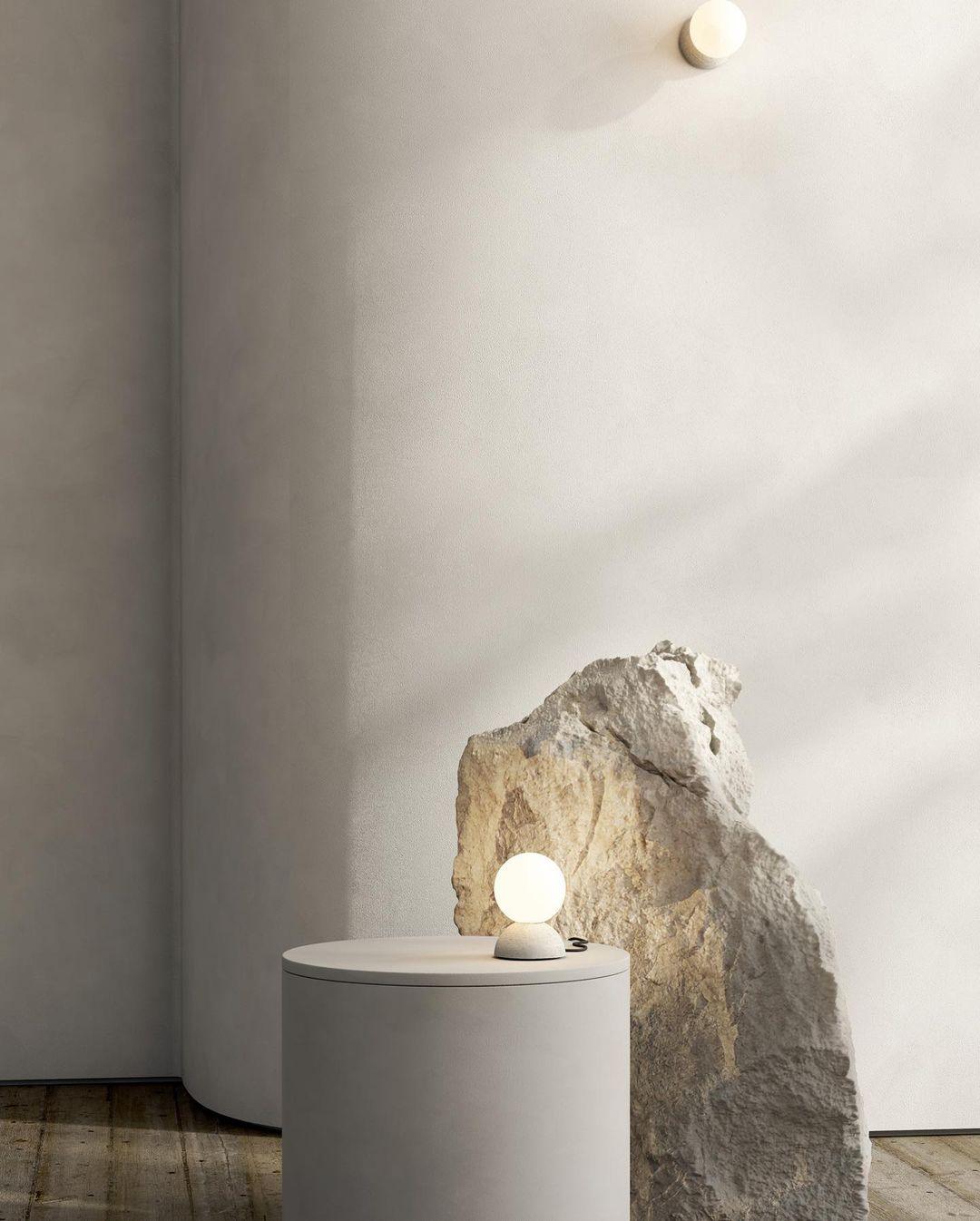 Origo Wall Lamp - LED Indoor Concrete and Glass Light