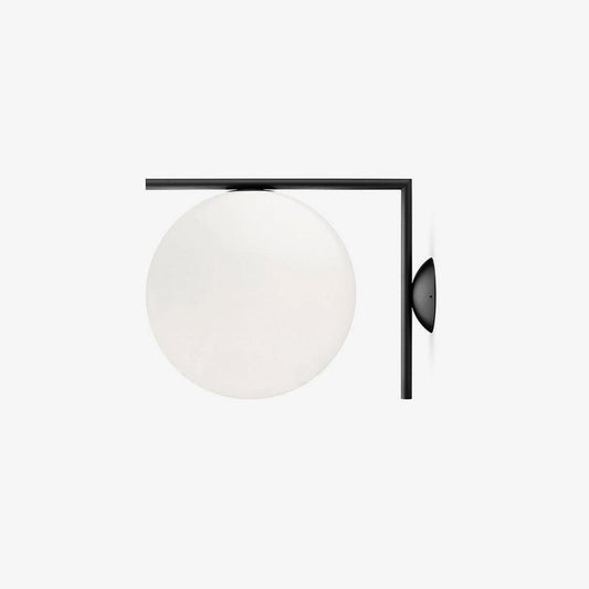 Blown Glass Opal Glass Wall Lamp - LED Metal & Glass Lighting