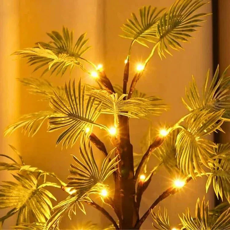 Frendorf LED Palm Leaf Lights Warm White Battery Operated