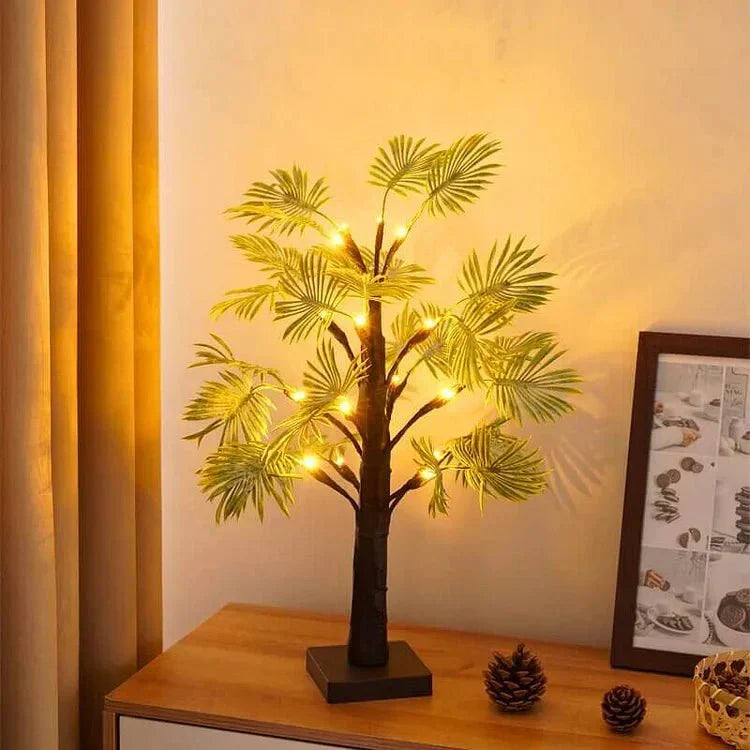 Frendorf LED Palm Leaf Lights Warm White Battery Operated