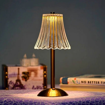 Elegant Modern Table Lamp – Dimmable LED, USB Rechargeable