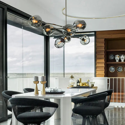 Bifurcation Bubble Glass Sputnik Chandelier - Modern Pendant