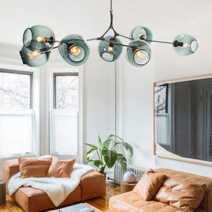 Bifurcation Bubble Glass Sputnik Chandelier - Modern Pendant