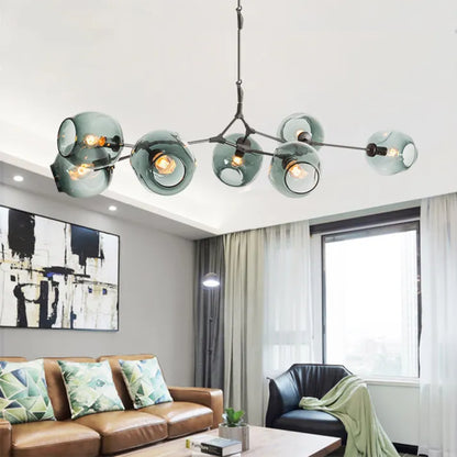 Bifurcation Bubble Glass Sputnik Chandelier - Modern Pendant