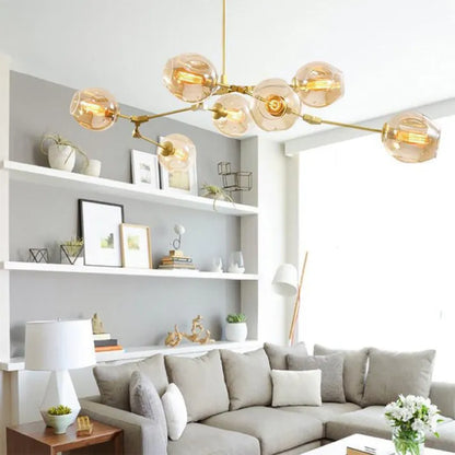 Bifurcation Bubble Glass Sputnik Chandelier - Modern Pendant