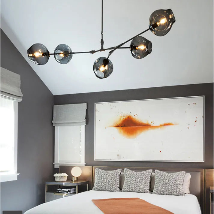 Bifurcation Bubble Glass Sputnik Chandelier - Modern Pendant