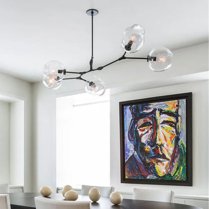 Bifurcation Bubble Glass Sputnik Chandelier - Modern Pendant