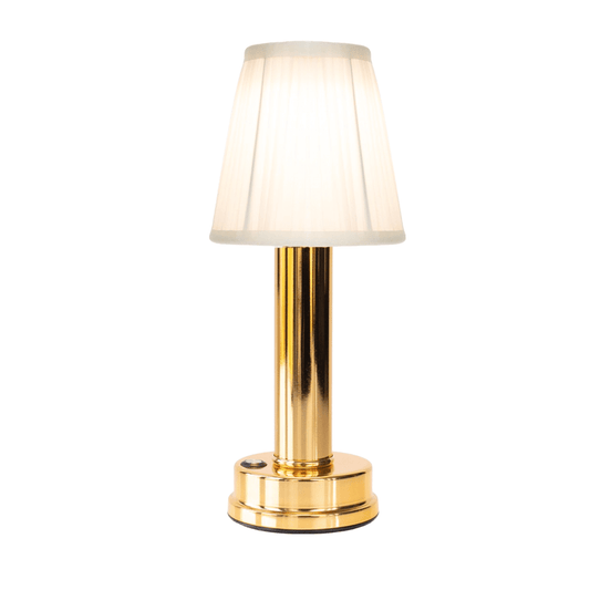 Lumia Cordless Fabric Table Lamp – Rechargeable, Dimmable, and Elegant