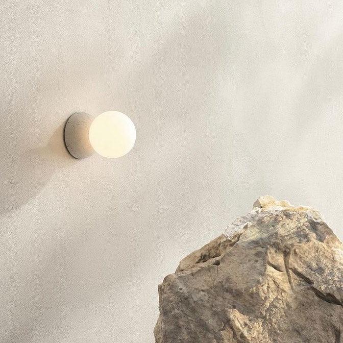 Origo Wall Lamp - LED Indoor Concrete and Glass Light