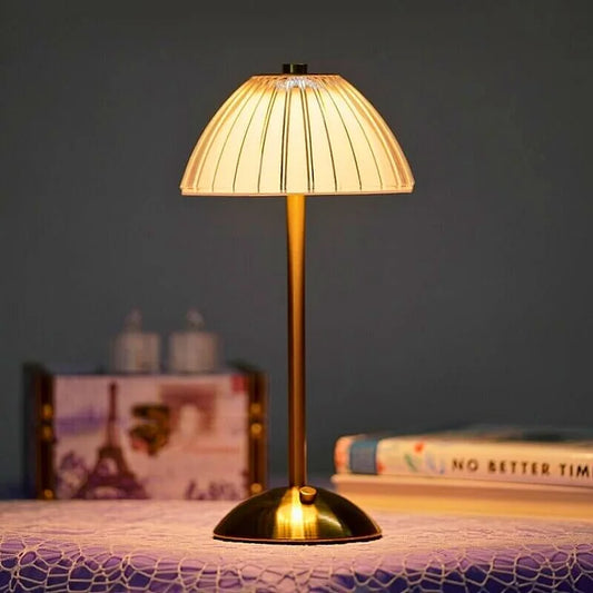 Elegant Modern Table Lamp – Dimmable LED, USB Rechargeable