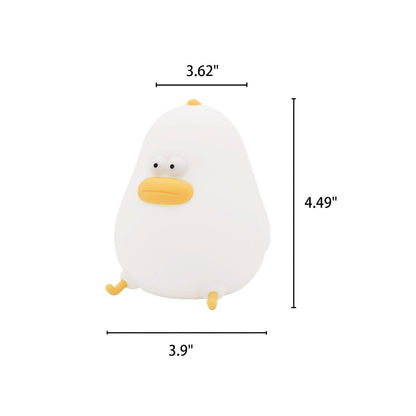 Cartoon LED Silicone Chick Night Light USB Table Lamp