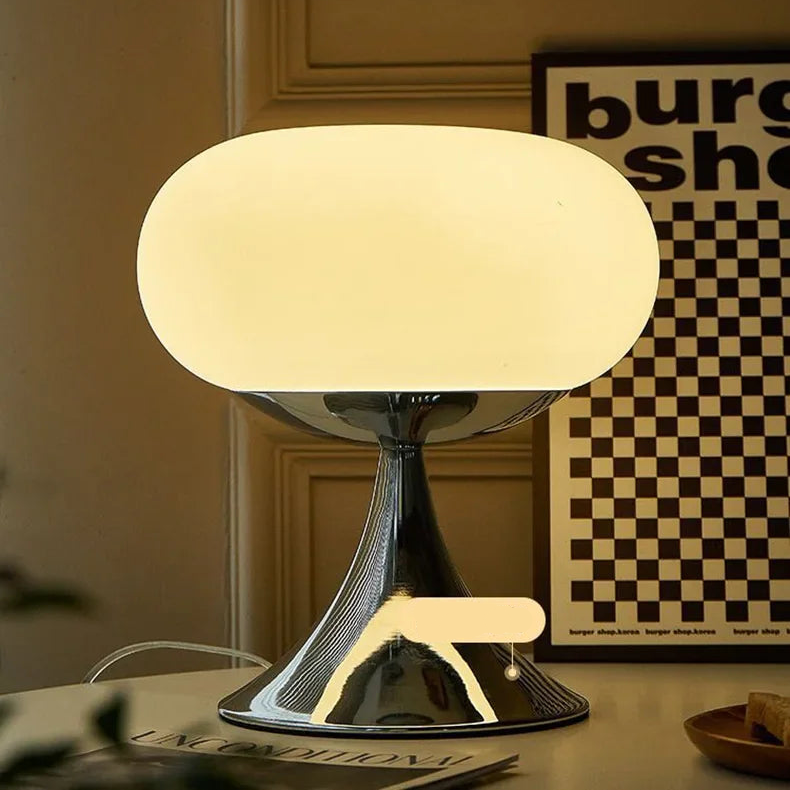 Vintage Apple Glass Table Lamp – Bauhaus-Inspired Elegance