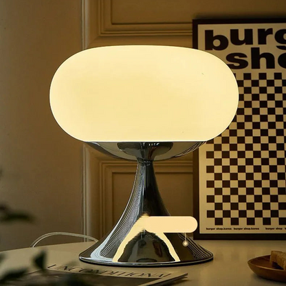 Vintage Apple Glass Table Lamp – Bauhaus-Inspired Elegance