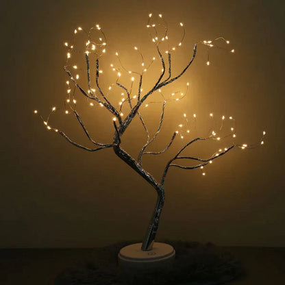 TwinkleTree - Handmade LED Tree Lamp with 108 Lights