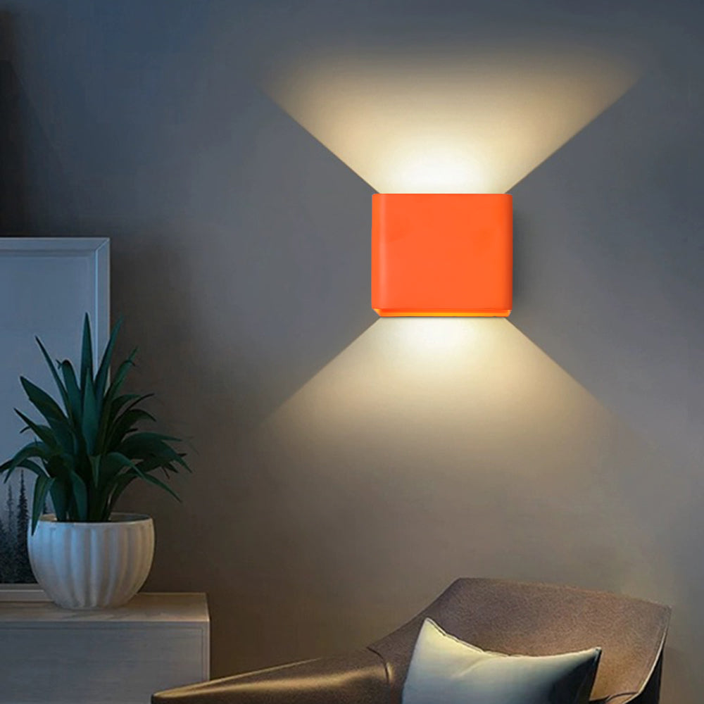 Modern Square Wall Light - Waterproof LED Applique Fixture