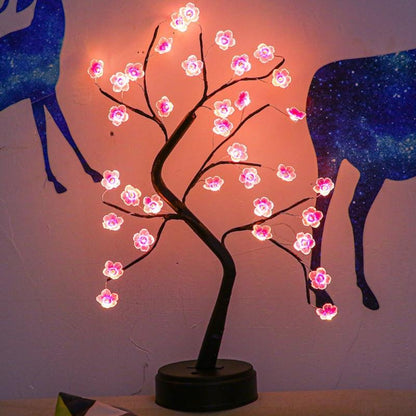 Blumige Bonsai Night Light - USB Rechargeable LED Lamp