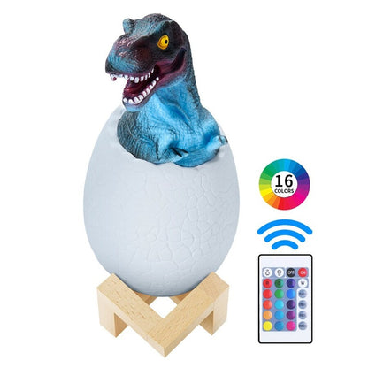 Dinosaur Table Lamp for Kids, LED Colour Changing Night Light