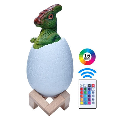 Dinosaur Table Lamp for Kids, LED Colour Changing Night Light