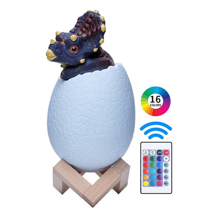 Dinosaur Table Lamp for Kids, LED Colour Changing Night Light