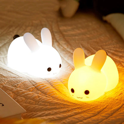 Kids Bunny Night Lamp - LED Book Table Light for Sleep