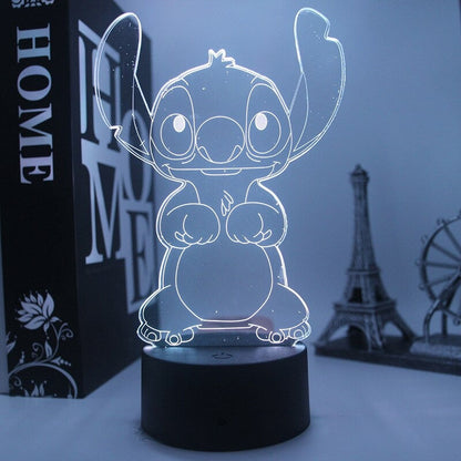 Stitch LED Night Lamp - Color Changing Table Light for Kids