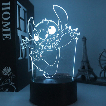 Stitch LED Night Lamp - Color Changing Table Light for Kids