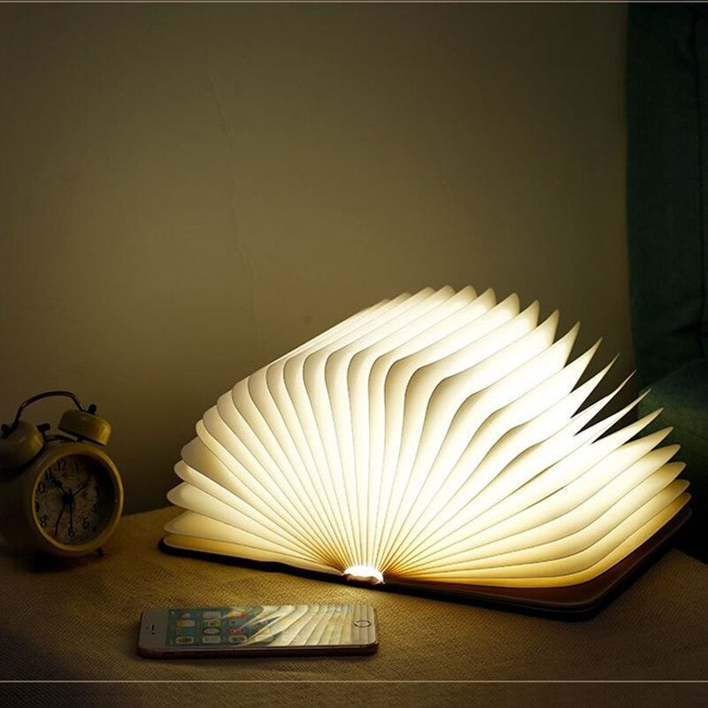 Original Glowing Book Bedside Lamp - Modern LED Night Light
