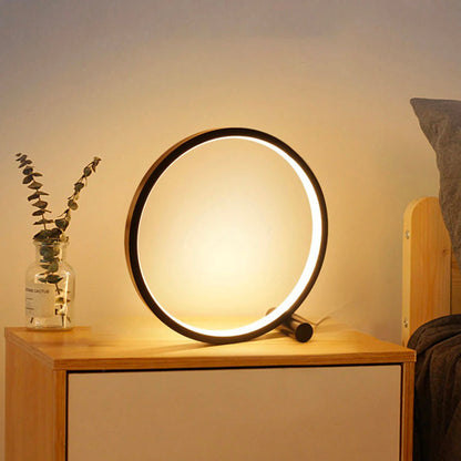 Touch Sensitive Circular Night Light - LED Table Lamp
