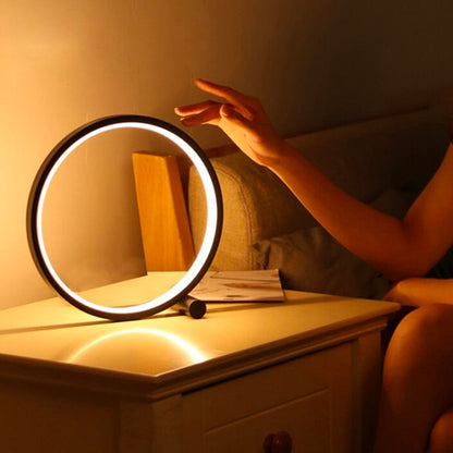 Touch Sensitive Circular Night Light - LED Table Lamp