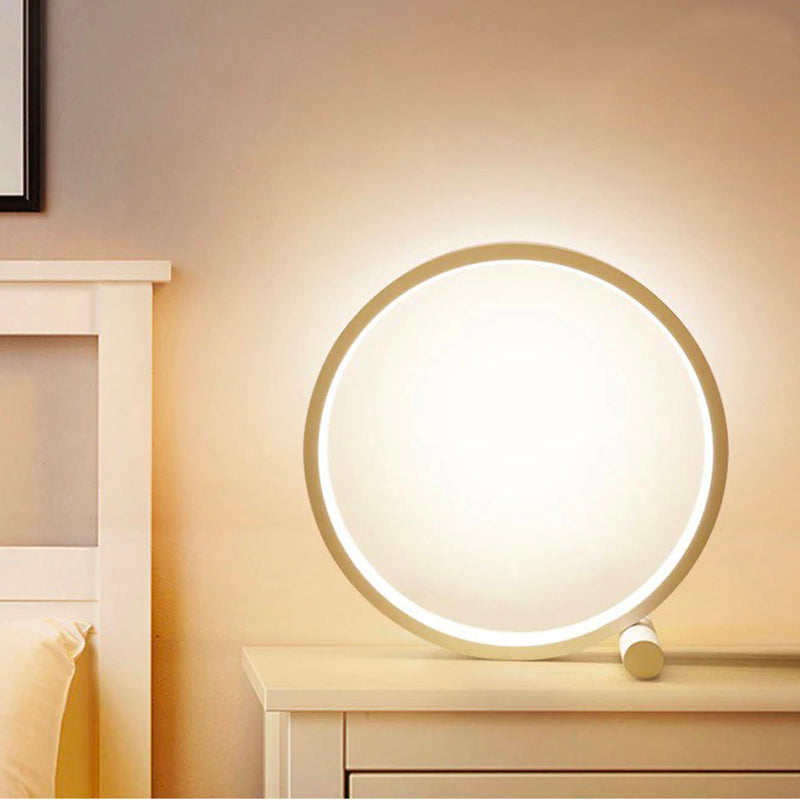 Touch Sensitive Circular Night Light - LED Table Lamp