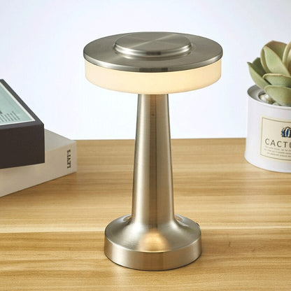 Saucer Touch Sensitive LED Table Lamp - Retro Design