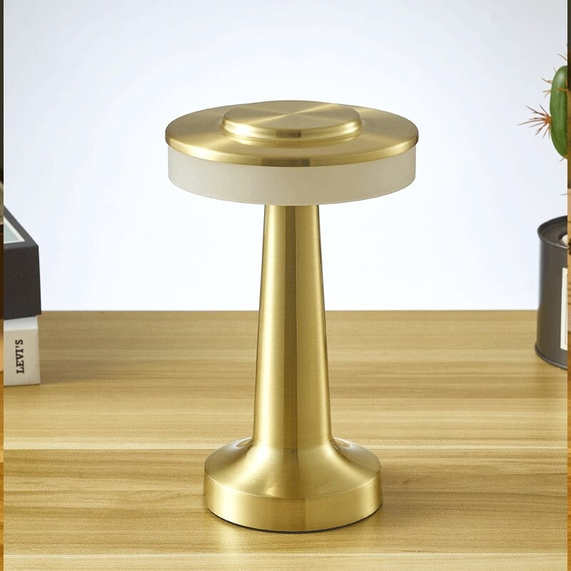 Saucer Touch Sensitive LED Table Lamp - Retro Design