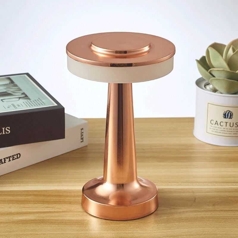 Saucer Touch Sensitive LED Table Lamp - Retro Design
