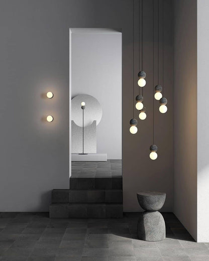 Origo Wall Lamp - LED Indoor Concrete and Glass Light