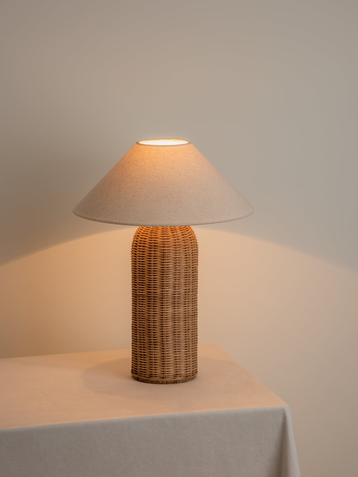 Ensia Tall Rattan Table Lamp – Bohemian Elegance for Every Room