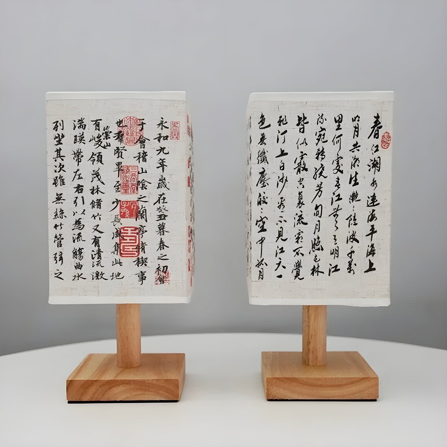 Modern Fabric LED Chinese Style Table Lamp - Elegant Home Lighting