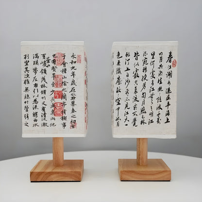 Modern Fabric LED Chinese Style Table Lamp - Elegant Home Lighting