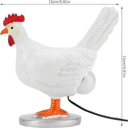 Light - Decorative Chicken Table Lamp with LED Warm Light