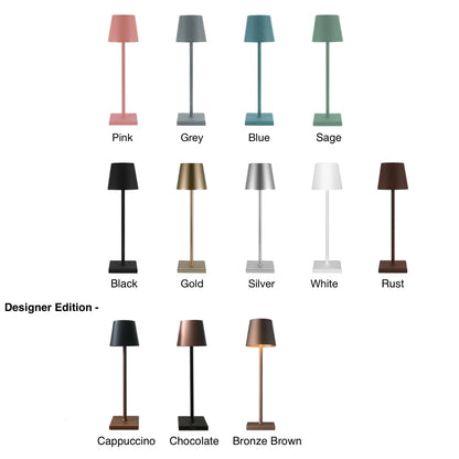 Portable Table Lamp MP Ozzie LED Rechargeable Dimmable