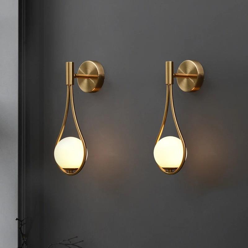 Nordic Glass Globe Wall Light – Scandinavian Elegance for Your Home