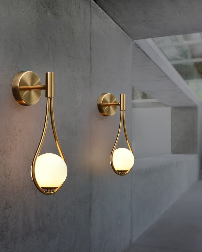 Nordic Glass Globe Wall Light – Scandinavian Elegance for Your Home