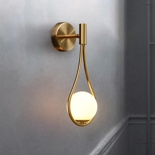 Nordic Glass Globe Wall Light – Scandinavian Elegance for Your Home