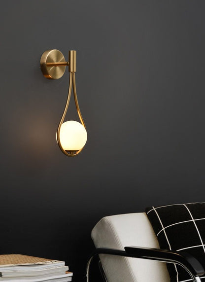 Nordic Glass Globe Wall Light – Scandinavian Elegance for Your Home