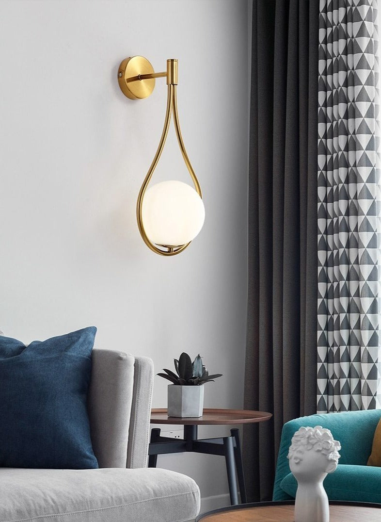 Nordic Glass Globe Wall Light – Scandinavian Elegance for Your Home