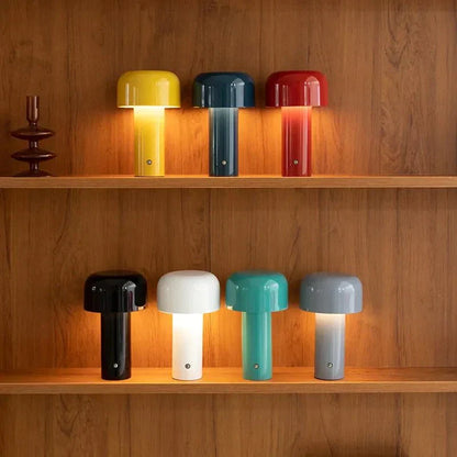 Rechargeable Minimal Mushroom Desk Lamp LED Dimmable