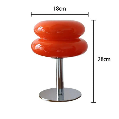 Retro Macaron Table Lamp in Coloured Glass - Dimmable LED