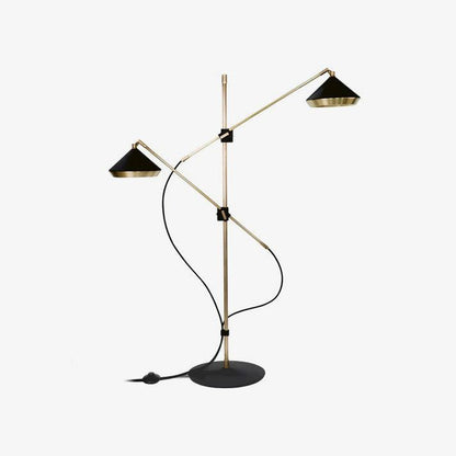 Shear Floor Lamp with Adjustable LED Shade - Indoor Lighting