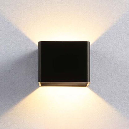 Modern Square Wall Light - Waterproof LED Applique Fixture