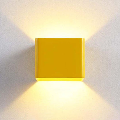 Modern Square Wall Light - Waterproof LED Applique Fixture